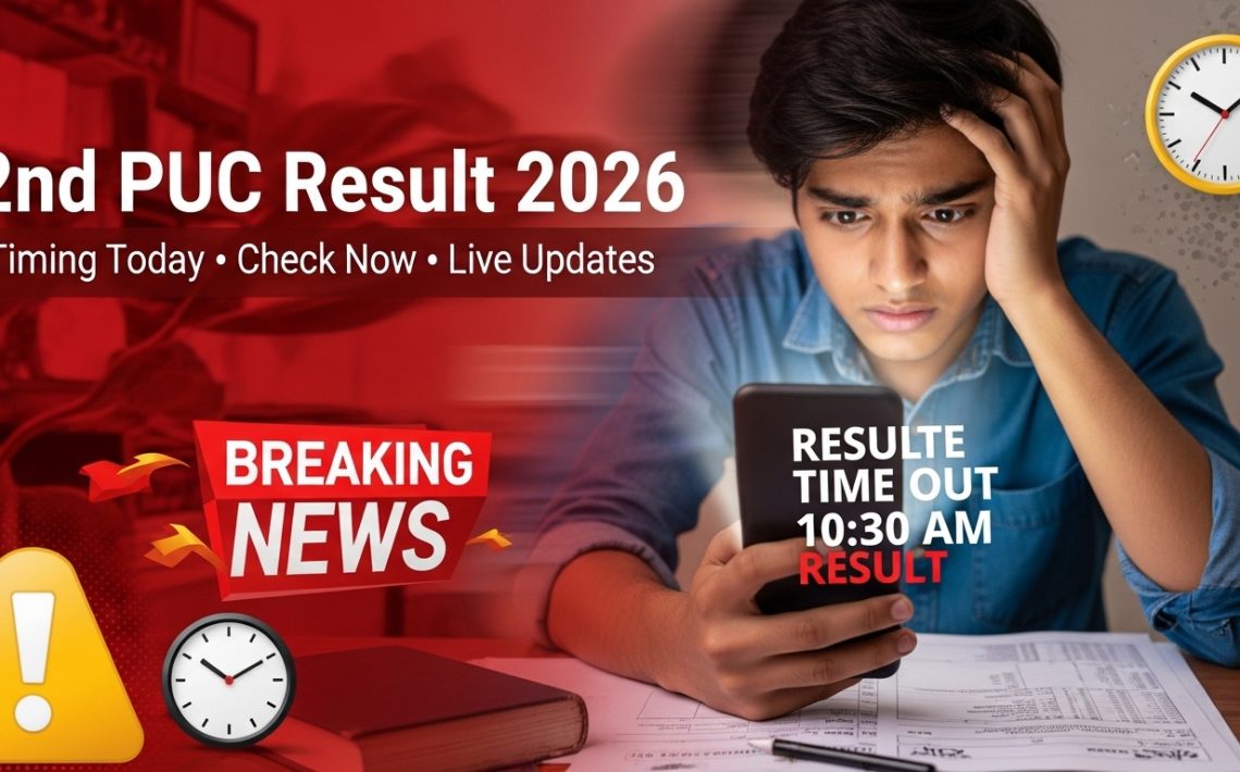 2nd PUC Result 2026 Timing